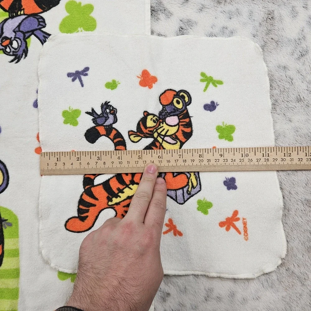 Vintage Disney Winnie The Pooh Tigger Bird Bugs Towel And Facecloth